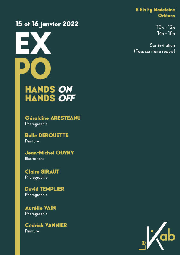 affiche Expo Hands On Hands Off